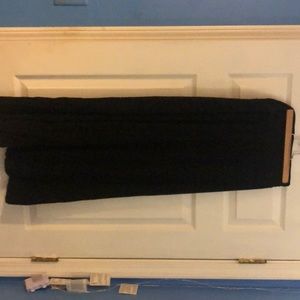 Long black maxi skirt